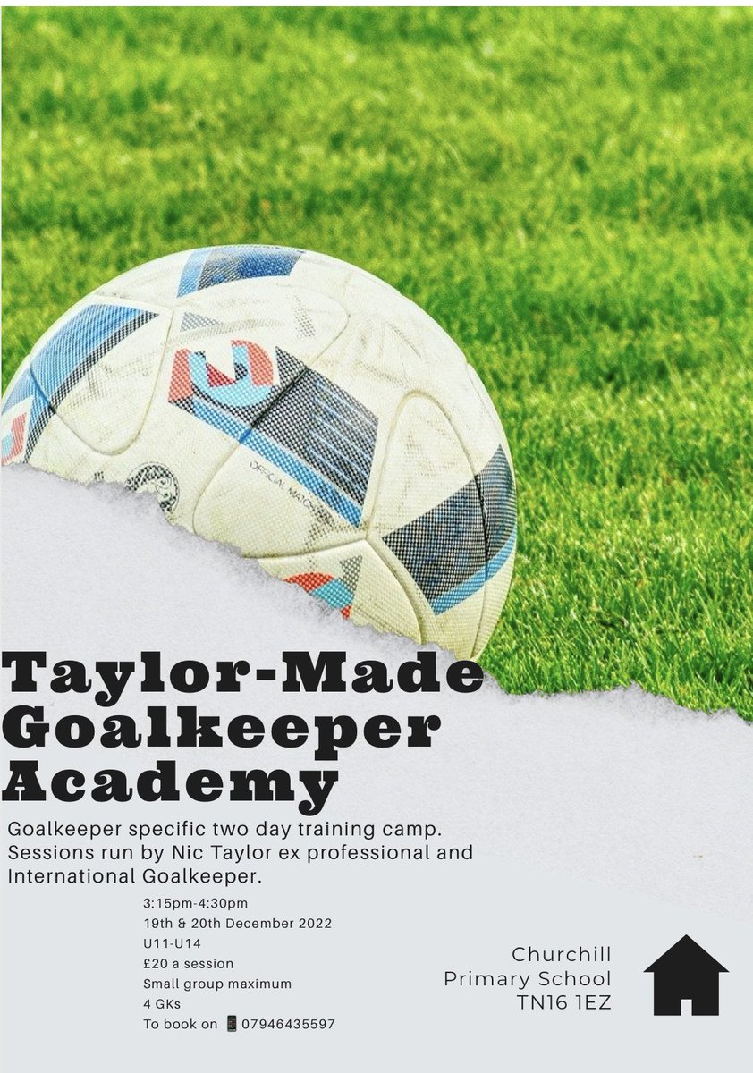 TaylorMade Goalkeeper Academy tweet media