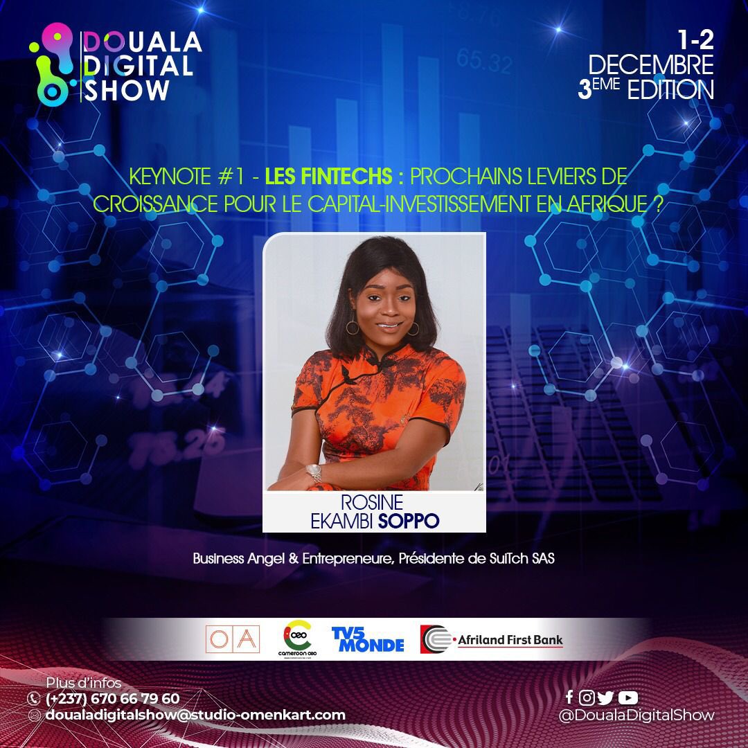 Voodart's tweet photo. « La durée de vie d’une #Fintech est de 3 ans », Rosine Ekambi Soppo
#DDS2K22 #DoualaDigitalShow #InclusionFinanciere
Cc @DoualaDigitShow https://t.co/0mOG8MPBrB