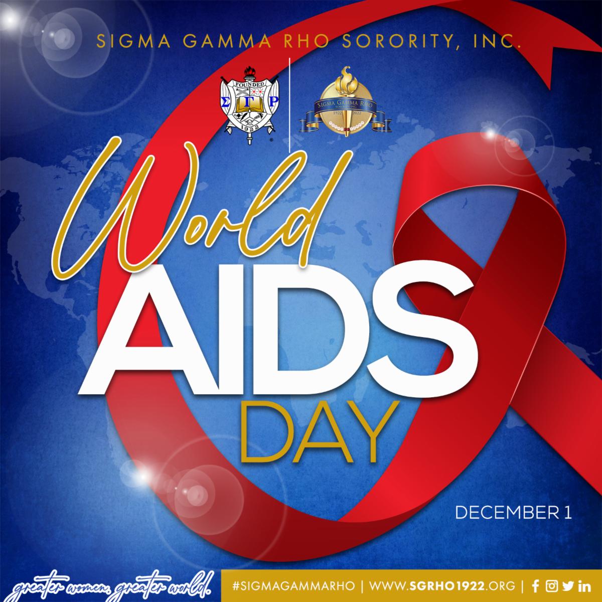 SGRho's tweet photo. Today is World AIDS Day an International Day dedicated to raising awareness of the AIDS pandemic. 

#WorldAidsDay #SigmaGammaRho https://t.co/IaHof5VD0a