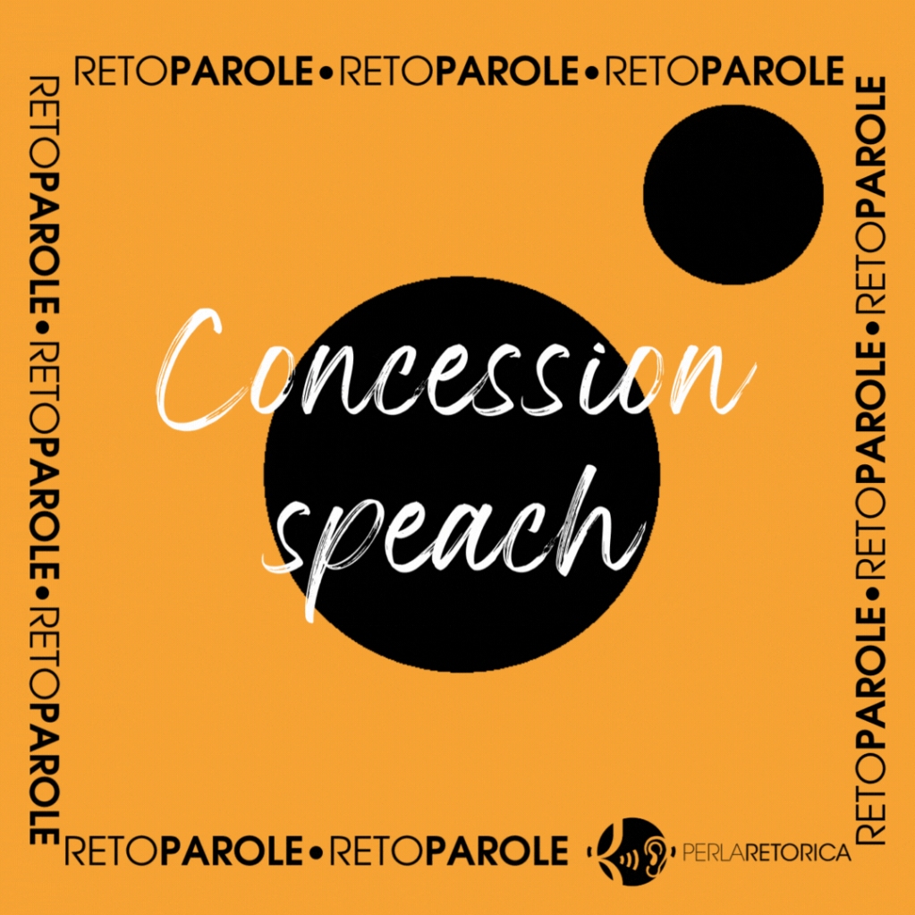 “Well, this isn’t exactly the party I’d planned but I sure like the company” (H. Clinton)
A volte si vince, a volte no. Con un CONCESSION SPEECH si può riconoscere la vittoria dell’avversario con stile.
#retoparole #figureretoriche #hastalaretoricasiempre
 perlaretorica.it/reto/concessio…