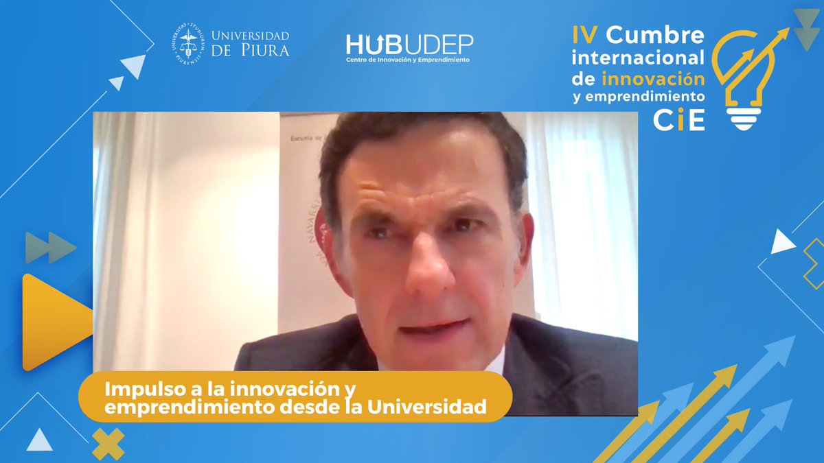 Hub_Udep's tweet photo. Gustavo Pego, desde la @unav, comparte su experiencia impulsando la innovación y emprendimiento a través del Innovation Factory y como esta iniciativa congregó a diversos centros de la institución y logró generar un mayor impacto en la comunidad universitaria de Navarra https://t.co/xYo2U5s65C