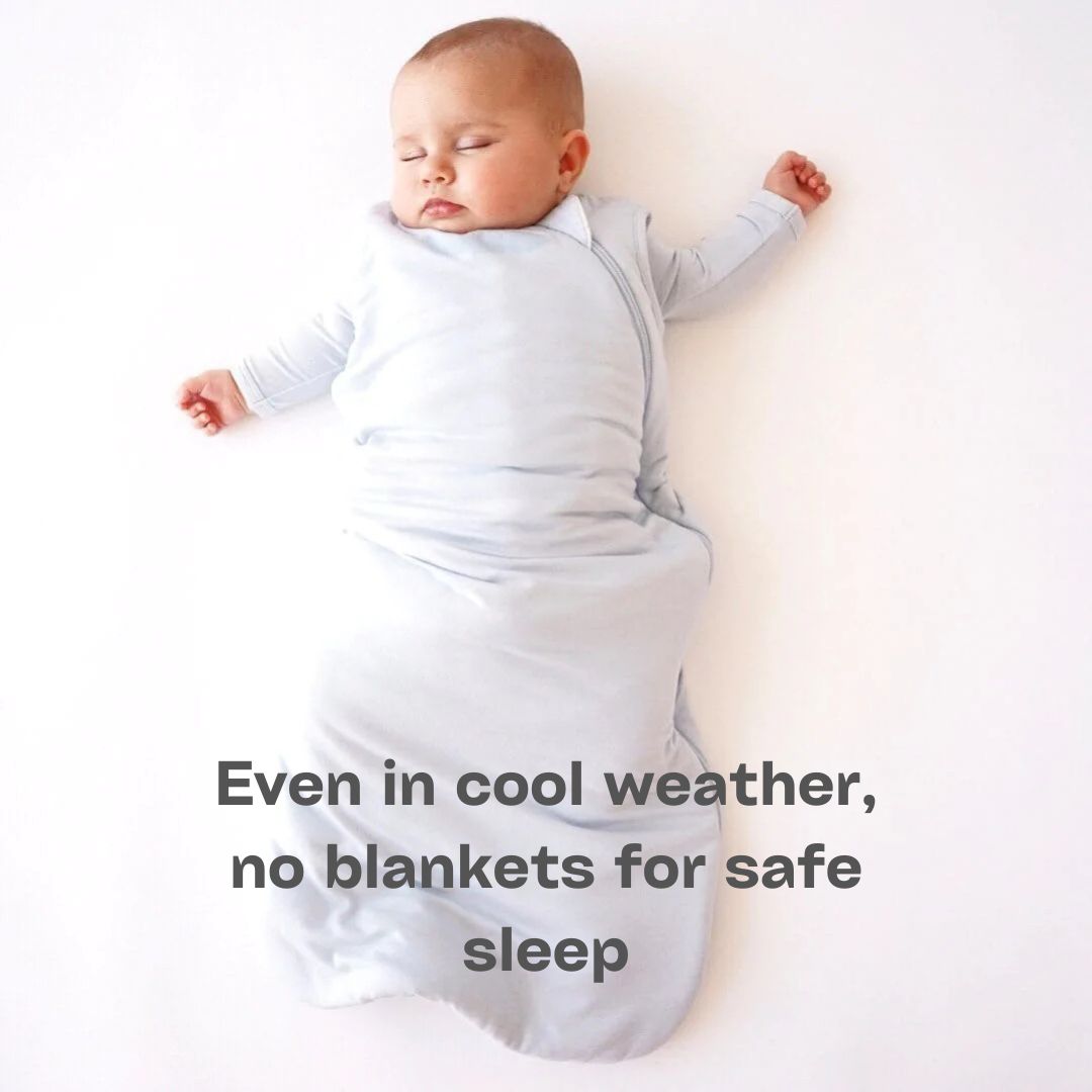 VoicesforCAC's tweet photo. As the weather gets colder, we want to remind you that your baby should not be sleeping with blankets, stuffed animals, padding, or extra layers. A sleep sack is plenty to keep your baby warm, adding extra layers can lead to overheating or increased risk of suffocation. https://t.co/lqbkLAr68M