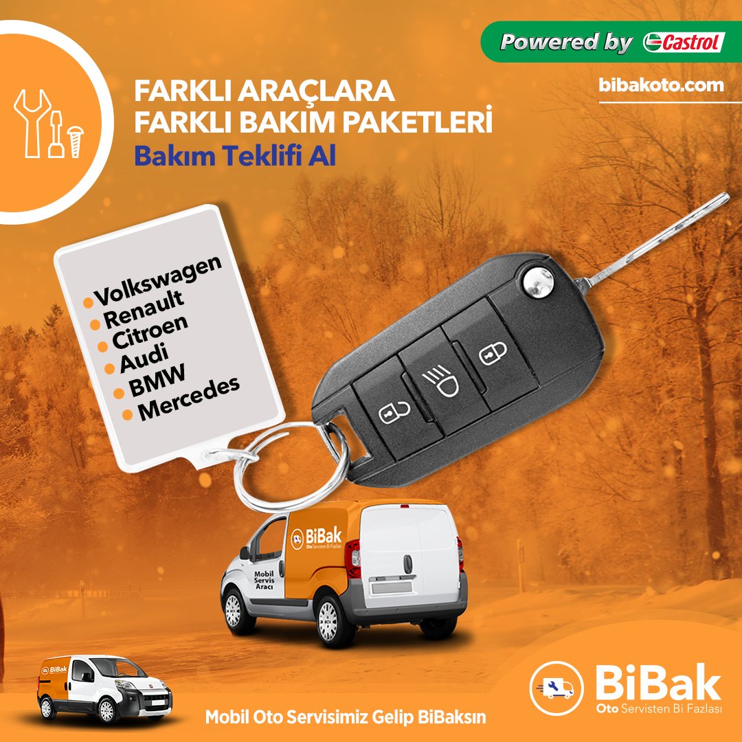 Aracınıza uygun bakım paketleri, BiBak Mobil Oto Servis'te! Hemen bakım teklifi alın, gelip #BiBakalım : bibakoto.com/randevu-al/

☎️ 0212 706 29 55
☎️ 0850 255 29 55
📞 0532 295 45 95

#bibakoto #otoservistenbifazlası #otoservis #araçbakım #otomotiv #otoservis #otobakım #araba