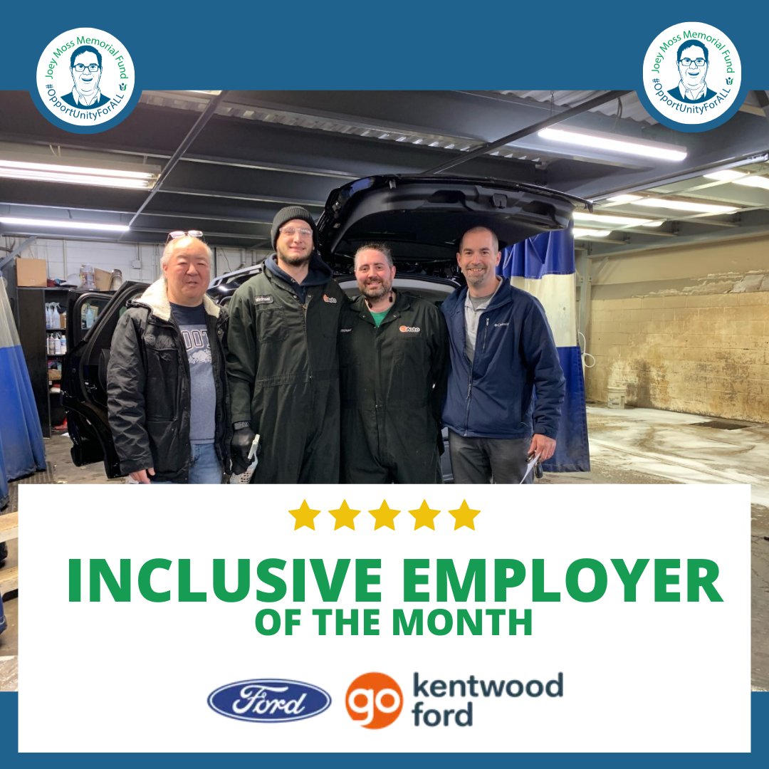 We are introducing our Inclusive Employer for December: <a href="/KentwoodFordYeg/">Kentwood Ford</a>! Kentwood Ford has set up two internships for participants of the JMMF Employment Program. Their amazing team are so eager to mentor the participants in all aspects of auto detailing.