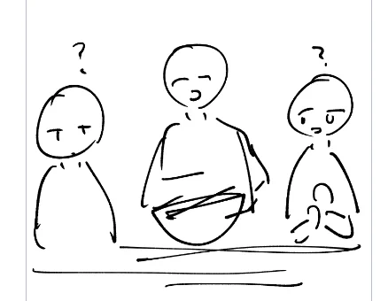 多分明日の私はこのラフを描いた今日の私のことめっちゃ怒ると思う ごめんな 頑張ってくれな おやすみ 