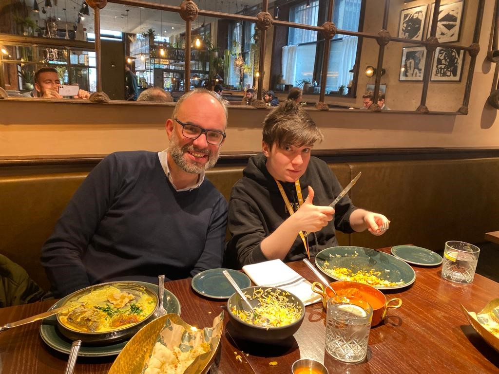 Niel, Lia and Frazer from our wonderful cinematics team visited the delicious <a href="/KhaikhaiNcl/">Khai Khai</a> for a well-deserved celebration of their hard work on a number of recent projects, and to plan for future developments for the team 👀