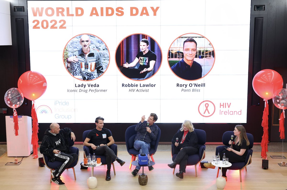 To mark World AIDS Day, Indeed held a panel discussion featuring Lady Veda, Robbie Lawlor, Ryan O'Neill, and HIV Ireland to learn more about U=U (Undetectable = Untransmittable) and the fight to end the stigma and discrimination of HIV. We stand proudly as allies #insideindeed ❤️