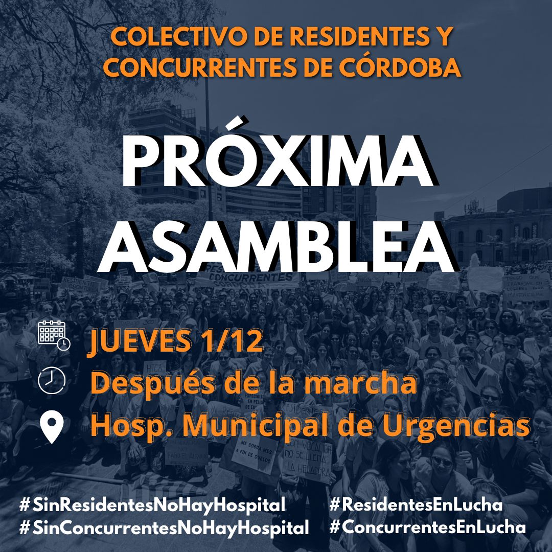 📣 Asamblea, Asamblea, Asamblea 
En el Hospital Municipal de Urgencias