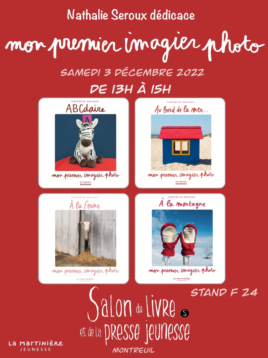 SerouxNathalie's tweet photo. Au plaisir de vous rencontrer samedi 3 décembre de 13h à 15h sur le beau stand de @ed_LaMartiniere F24 @SLPJ93 #JeudiPhoto #imagier https://t.co/USoB2jCuIM