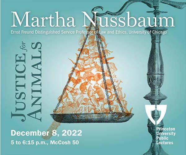 We have a duty to face &amp; solve animal harm. An urgent call to action and a manual for change, <a href="/NussbaumMartha/">Martha Nussbaum</a>'s theory directs politics &amp; law to help us meet our ethical responsibilities. Martha will speak at Princeton on 12/8 at 5pm, visit lectures.princeton.edu for details.