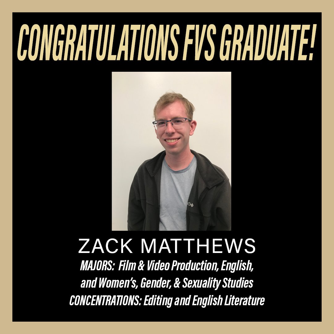 FVSPurdue's tweet photo. Zack (@zqmatthews) became interested in film through the ways animated films shape and create stories. They've enjoyed creating short films with his #FVSBoilers friends, going home to edit, and presenting the finished product while a part of #FVSPurdue! @PurdueLibArts  @PurdueSis https://t.co/eGWMOnsfDX