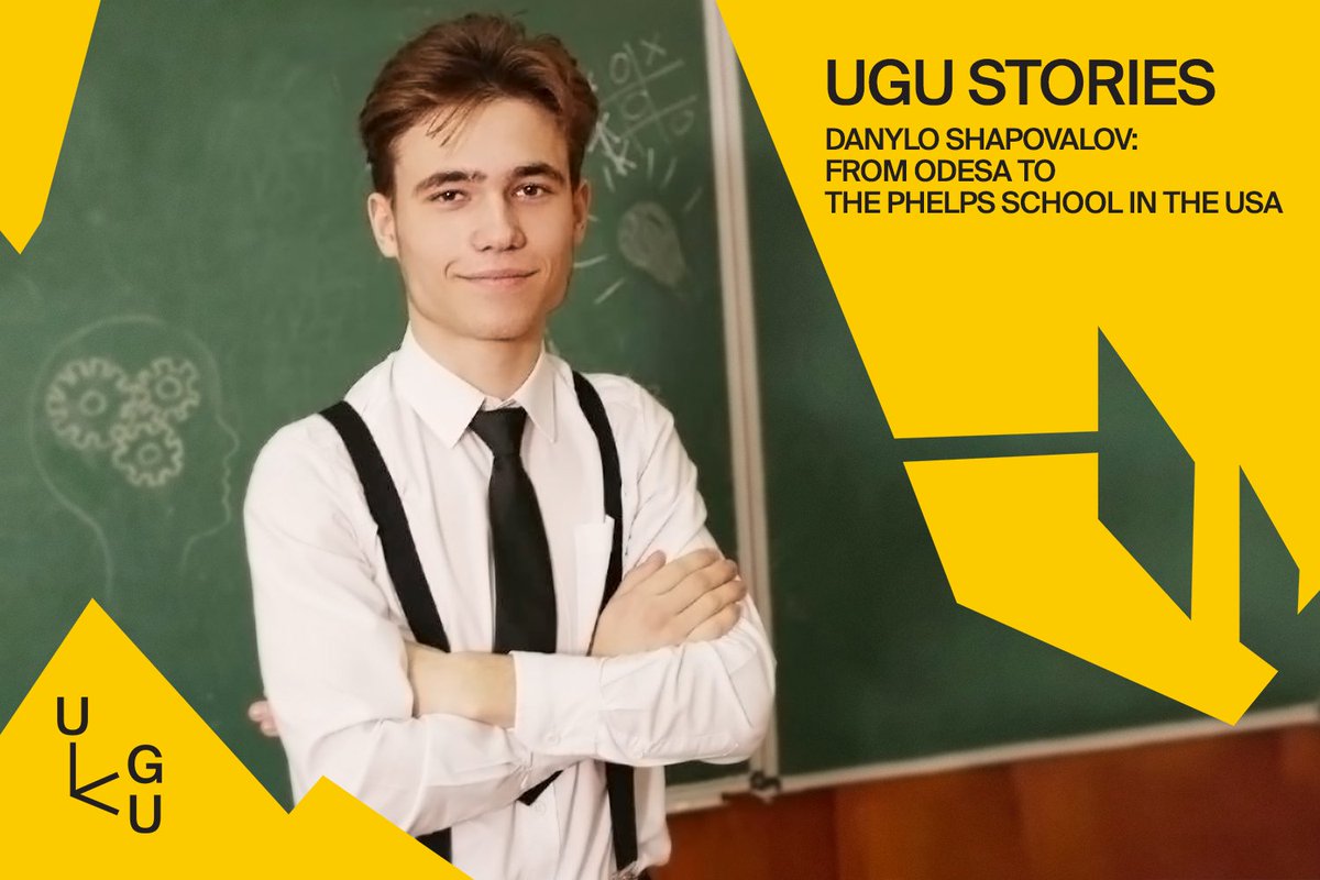 UglobalU's tweet photo. Meet Danylo Shapovalov, a UGU 2022 finalist from Odesa. 🇺🇦
Danylo remained in Odesa during the war. In May, he graduated from Odesa School, and already this September he started studying at The Phelps School (Pennsylvania).
👉 Check out the full story: https://t.co/9BSmedrVz2 https://t.co/JmPVHhaOts