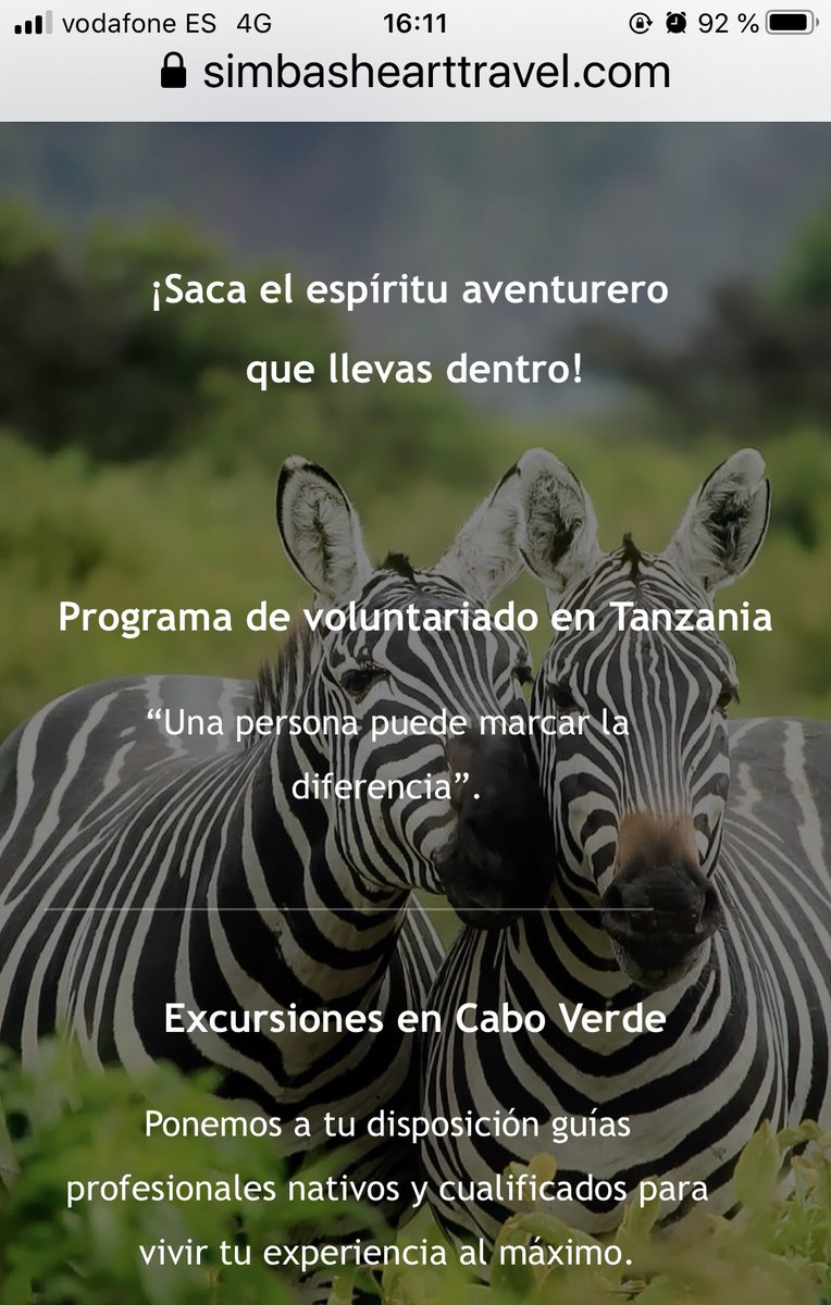 conchafrb's tweet image. Para el que busca una aventura inolvidable simbashearttravel.com
