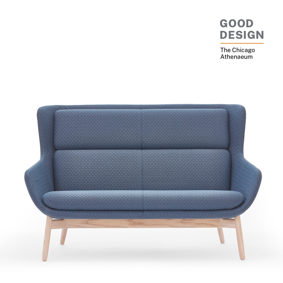 The Ellaby sofa is a structured-yet-comfortable two-seater that offers the same qualities as the beloved Ellaby lounge chair. Pair Ellaby with its matching ottoman for ultimate office relaxation.