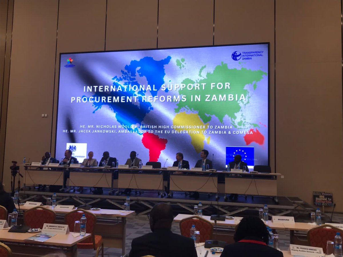 Today I addressed <a href="/ti_zambia/">Transparency International Zambia</a>'s Anti-Corruption Conference 2022.

Action to combat corruption must be seen to be taken. Because corruption doesn't disappear overnight. And the bigger the problem, the bigger the response that is needed.

#ZACC2022 #TIZambia #ProcurementCorruption