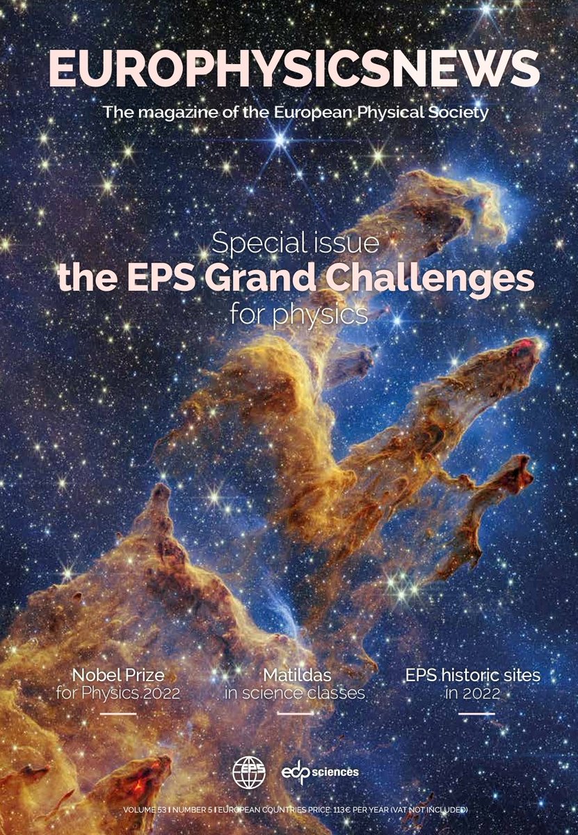 Check out the #opinionletter by <a href="/LorenaFerra/">Lorena Ballesteros</a>, <a href="/RicMuolo/">Riccardo Muolo</a> &amp; me about #matilda effect!
Let "Matildas" get the place in #science classes that they deserve!👩‍⚕️👩‍🔬

👉 page 11 of the latest edition of #EuroPhysicsNews: epn.eps.org/epn-53-5/#12

<a href="/EuroPhysSoc/">European Physical Society (EPS)</a>