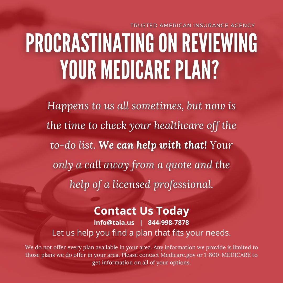 TrustedAmerican's tweet photo. Only a week to go! AEP ends December 7th, contact us today and see your Medicare options. #AEP #Procrastinating #Medicare #TrustedAmerican https://t.co/ZQZ7yhBLlt