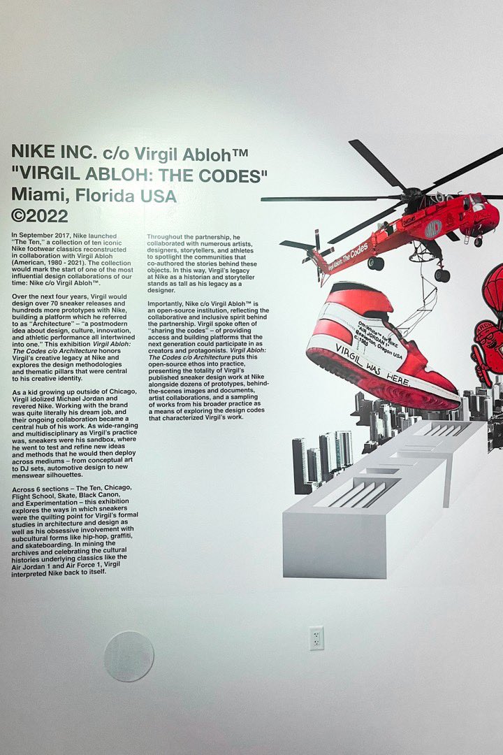 StreetFashion01's tweet photo. INSIDE: The Virgil Abloh “The Codes c/o
Architecture" Exhibit in Miami (2022) https://t.co/rX6fdI2BFg
