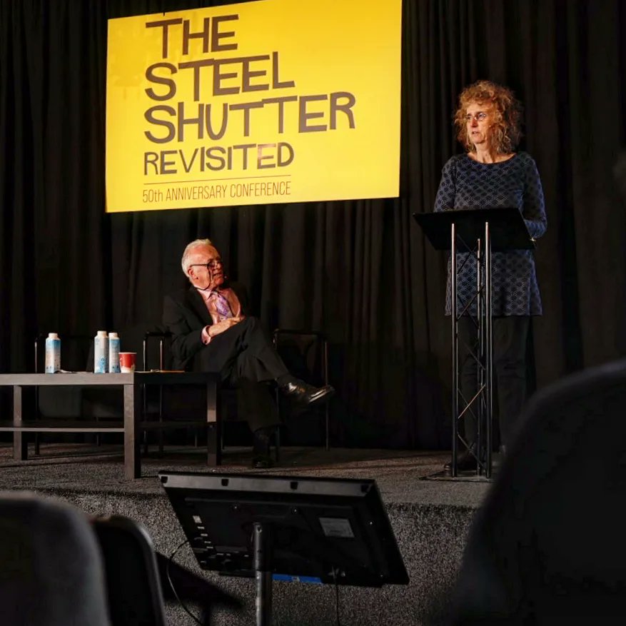 WeArePeaceFire's tweet photo. Founder of @ForgivenessProj @MCantacuzino speaks about the healing and restorative power of forgiveness. #TheSteelShutter #TheSteelShutterRevisited #carlrogers #documetaryfilm #belfast #peace https://t.co/zeUv1B2ZKt