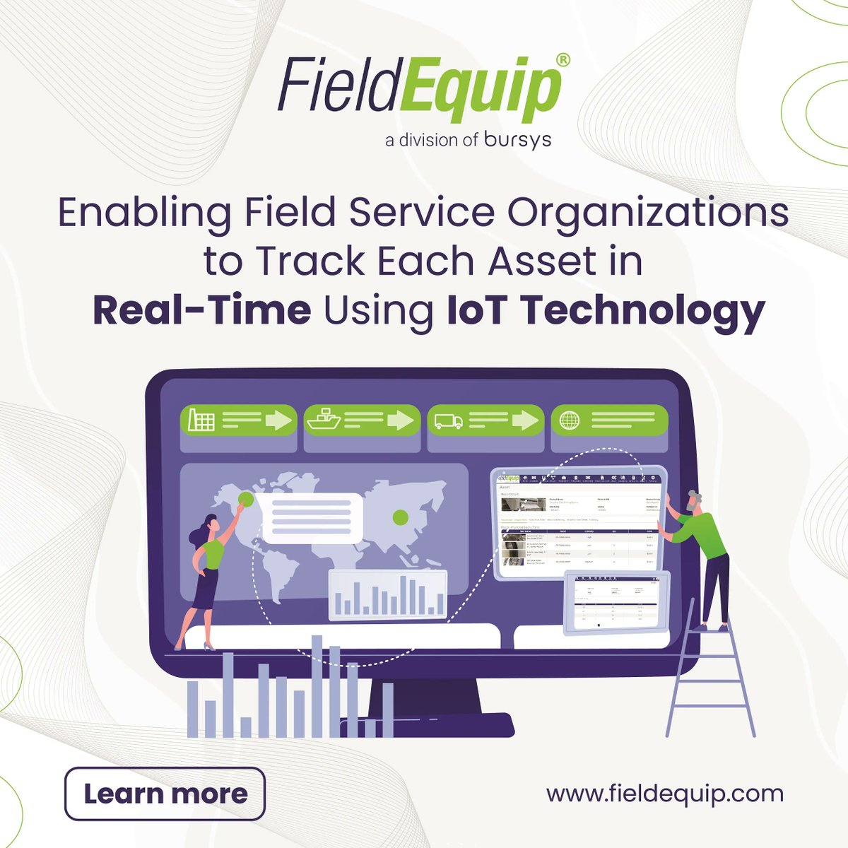 fieldequip's tweet image. FieldEquip’s equipment #preventivemaintenance software helps field service companies track #equipmentperformance and condition using predictive analytics and #IoTmonitoring to evaluate the need for equipment maintenance in advance. Learn more here: buff.ly/3EGQyL4.