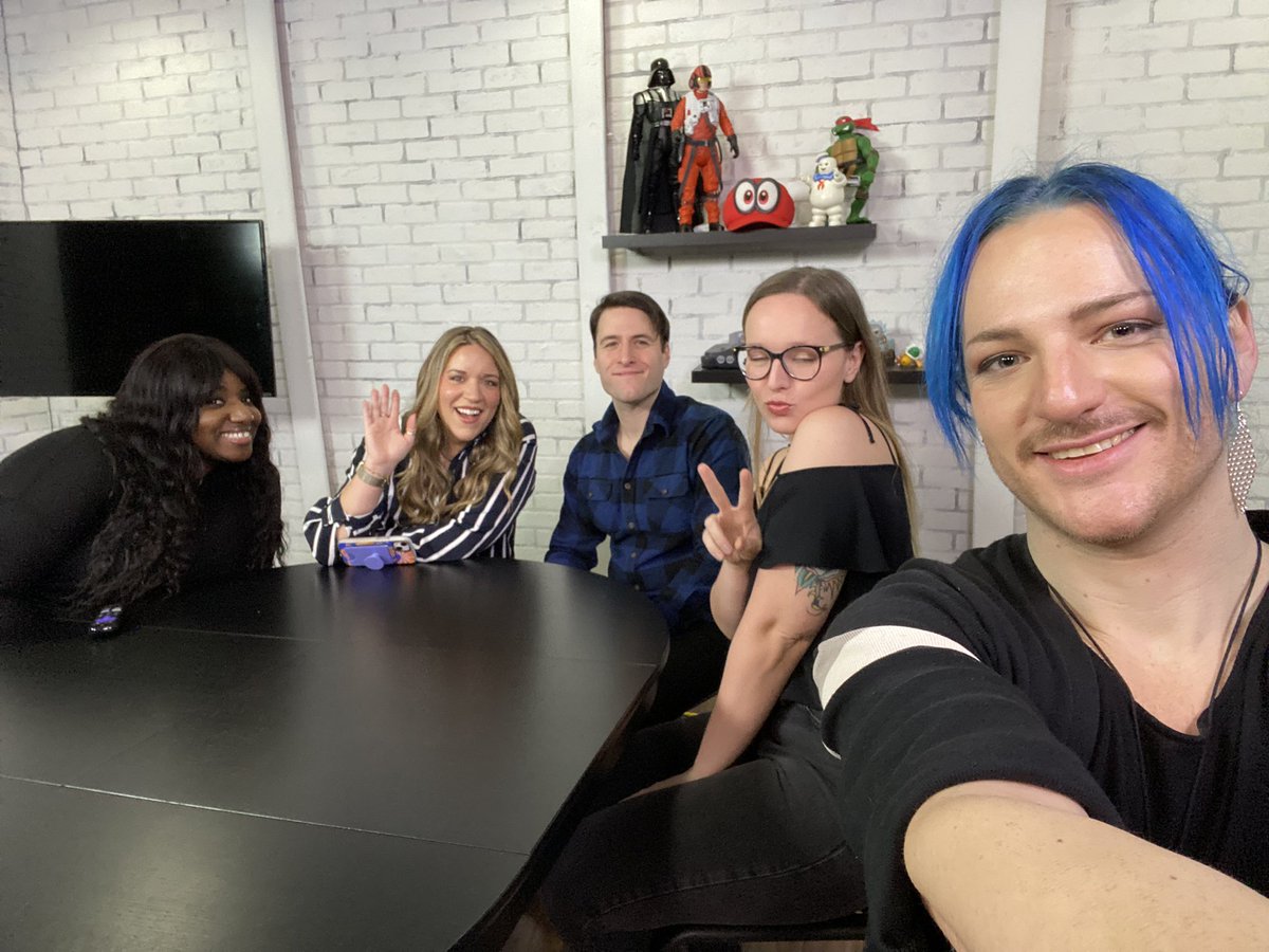 Back in the studio with the crew!