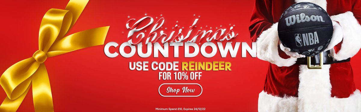Use code 'REINDEER' for 10% exclusively at:
basketballstore.co.uk