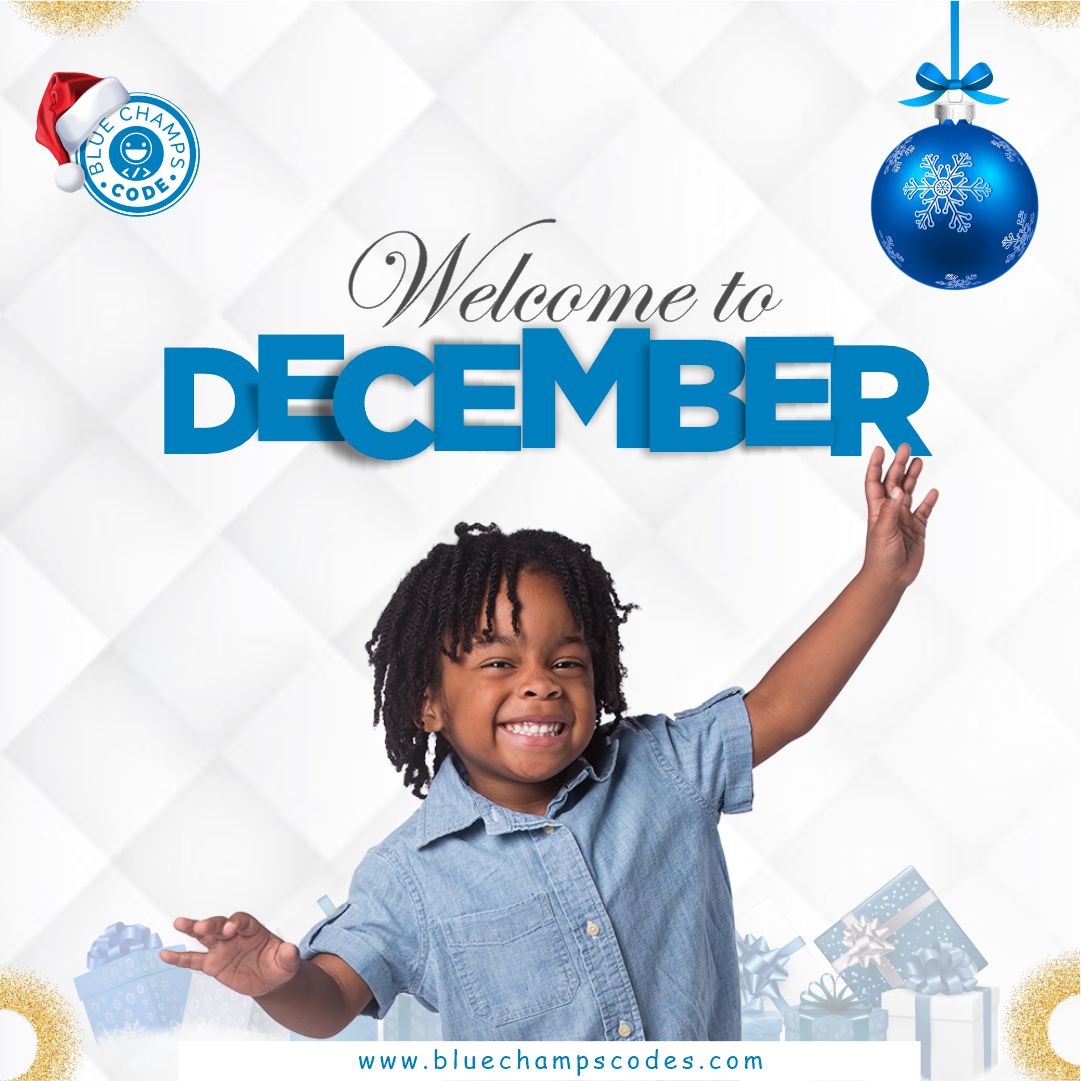 BlueChampsCode's tweet image. It&apos;s the festive season! We are glad you made it to the last month of the year 2022.

Usher into the new year with tons of excitement, anticipation and of course think of a brighter future.

Happy New Month.

#Tech #Code #CodeClubs #Kidscode #webdevelopment #prog