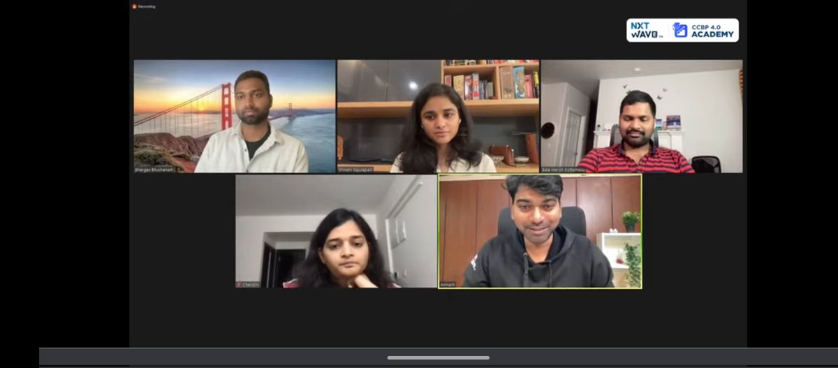 deepan41103's tweet photo. An extremely amazing Session. Through this MAANG Team I have learned various facts and truths about the Industry and Interview process.
My heartful thanks to #nxtwave team for conducting such an amazing Session.
#nxtwave
#MAANG https://t.co/mAnPzuRbgk