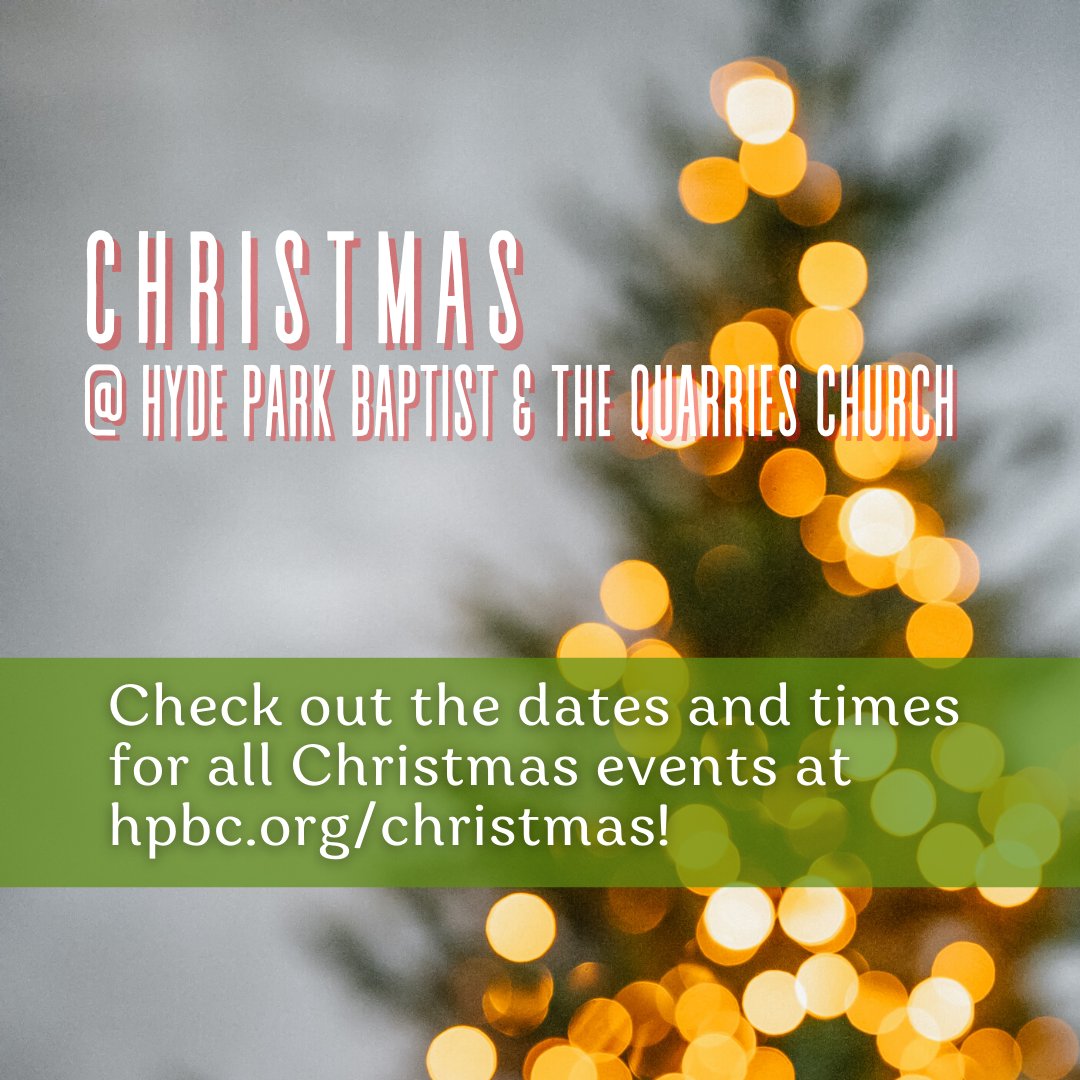 hydeparktx's tweet photo. Christmas at Hyde Park Baptist &amp; The Quarries Church 🎄
This is a wonderful time to invite someone to experience Hyde Park Baptist &amp; The Quarries Church.

https://t.co/S8EvexCk6f https://t.co/zPWNrRDGQC