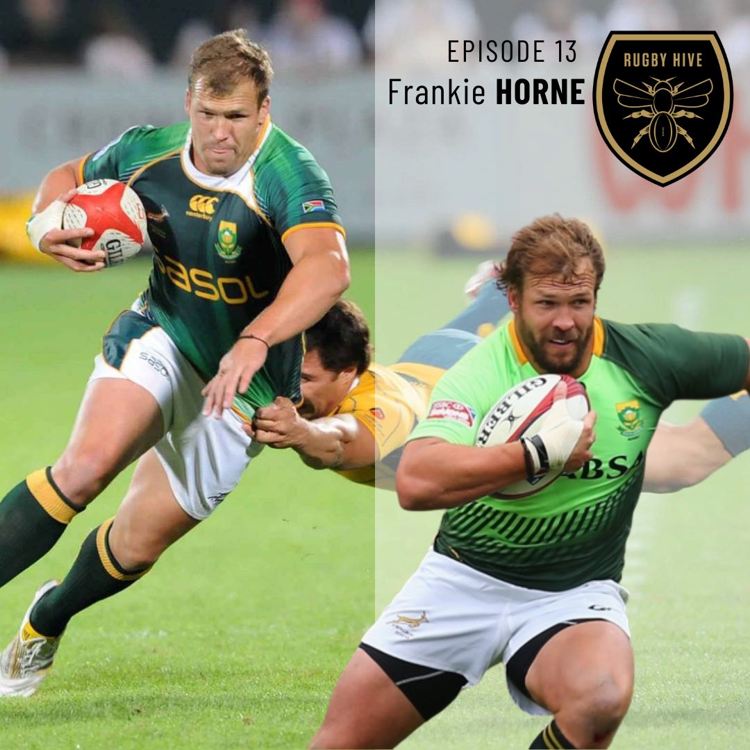 🚨Throwback Thursday🚨

Episode 1️⃣3️⃣ with <a href="/Blitzboks/">Springbok Sevens</a> 7s power forward &amp; @WorldRugby7s series champion <a href="/HorneFrankie/">Frankie Horne</a> #FranktheTank

🎧 you can still catch this #RugbyHive podcast here anchor.fm/rugbyhive 

#RugbyLegends #RugbyPodcast #RugbyHive