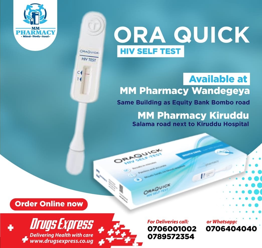 kamala_emma's tweet photo. Does going for an HIV Test Scare you? Worry no more. ORAQUICK has got you sorted. Now available at MM Pharmacies.
#YoolaBundle. #KnowYourHIVStatus. @MMPharmacy @PSIUganda @pghpharmacy @TuryasinguraIb1 @256BarbrahN @_aymo_c @sserunkumashaf3 
+256706404040 https://t.co/nTithA9dYl