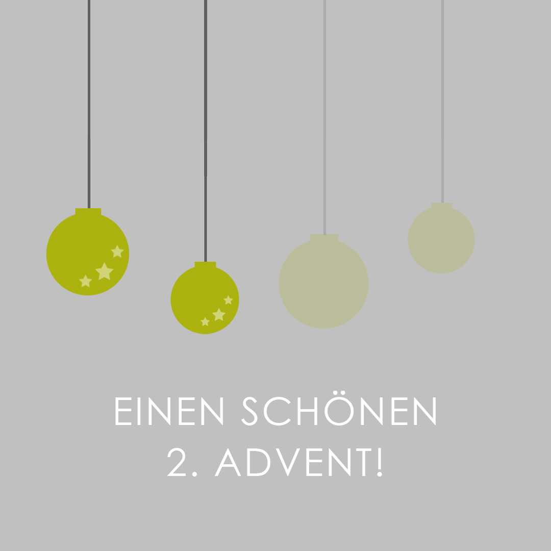 Auch zum zweiten Advent wünscht Ihnen das gesamte Team von Kommunikation 2B einen entspannten Sonntag! Foto: Kommunikation 2B
