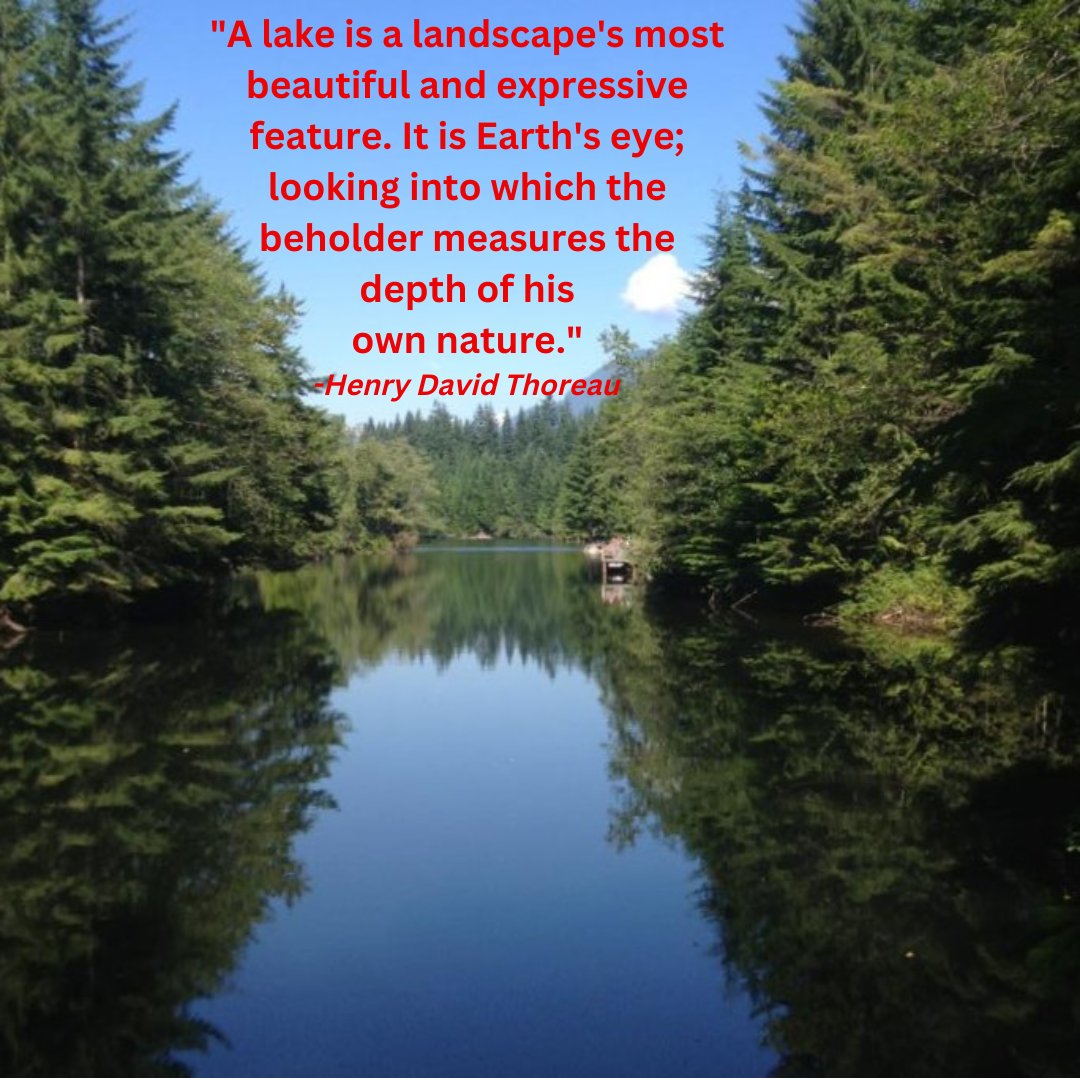 Some Thursday Thoughts about lakes from Henry David Thoreau. #thursdaythoughts #thursdaysthoughts #thursdaysthought #thursdaythought #thoughtfulthursdays #thoughtfulthursday #henrydavidthoreau #thoreauquotes #quotesaboutlakes #inspirationalquote #thoreauquote