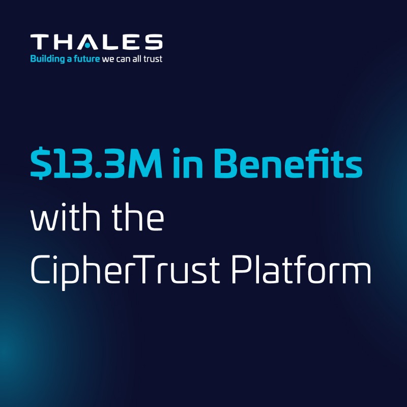 ThalesCloudSec's tweet photo. Our #CipherTrust Platform provides a 193% Return on Investment over three years, and payback in less than six months 💸🥳
Read @Forrester's full report below to discover how we could improve your #CyberSecurity ⬇
https://t.co/y2YOdoc3UW https://t.co/Re66bRZBfc