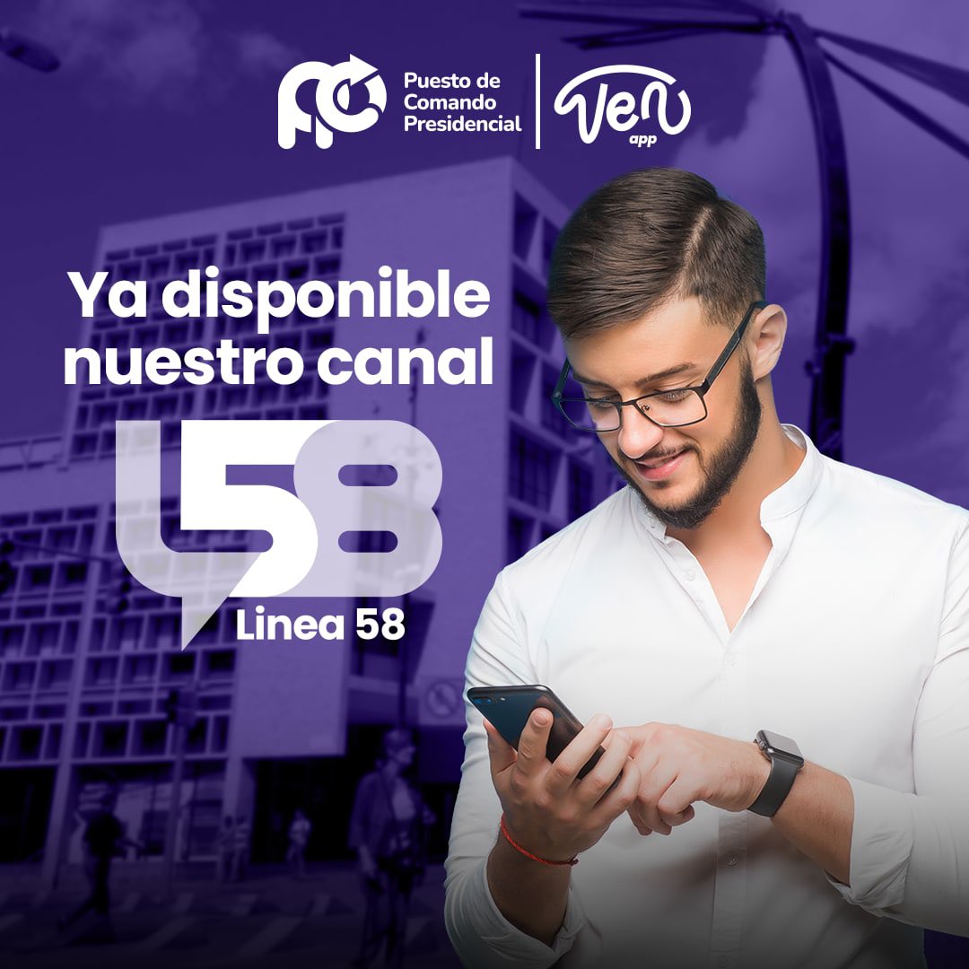 VenAppSocial's tweet photo. Traemos excelentes noticias. 🤩

Ya está disponible el canal de atención para todos los usuarios de Línea 58. 📲✅

Por esta vía podrá conocer los avances de mejoras de los servicios públicos y todo lo relacionado a los reportes generados. 📫📌

#VenApp #Linea58 #reporte #caso https://t.co/gJjlR6AghF