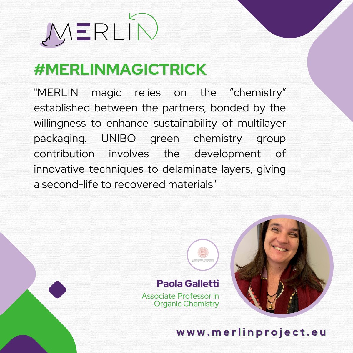 MERLIN Project (@merlinproject21) on Twitter photo Next #project representative featured in #MERLINmagictrick π§π»ββοΈβ¨ is #MERLIN's Paola Galletti : Associate Professor in Organic Chemistry at
<a href="/Unibo/">UniversitΓ di Bologna</a>
β¬
#MERLINmagicktrick π§π»ββοΈβ¨
#packaging #circulareconomy #sustainability #innovation Next #project representative featured in #MERLINmagictrick π§π»ββοΈβ¨ is #MERLIN's Paola Galletti : Associate Professor in Organic Chemistry at
<a href="/Unibo/">UniversitΓ di Bologna</a>
β¬
#MERLINmagicktrick π§π»ββοΈβ¨
#packaging #circulareconomy #sustainability #innovation