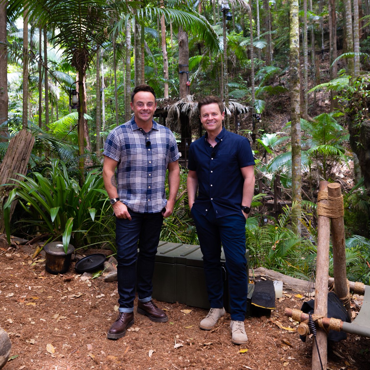 antanddec's tweet photo. From hammock to hotel, watch what the campmates got up to when they left the jungle! 👀🛁🤩 #ImACeleb Coming Out show tonight at 9.15pm on @ITV https://t.co/8WuJFHSTFU