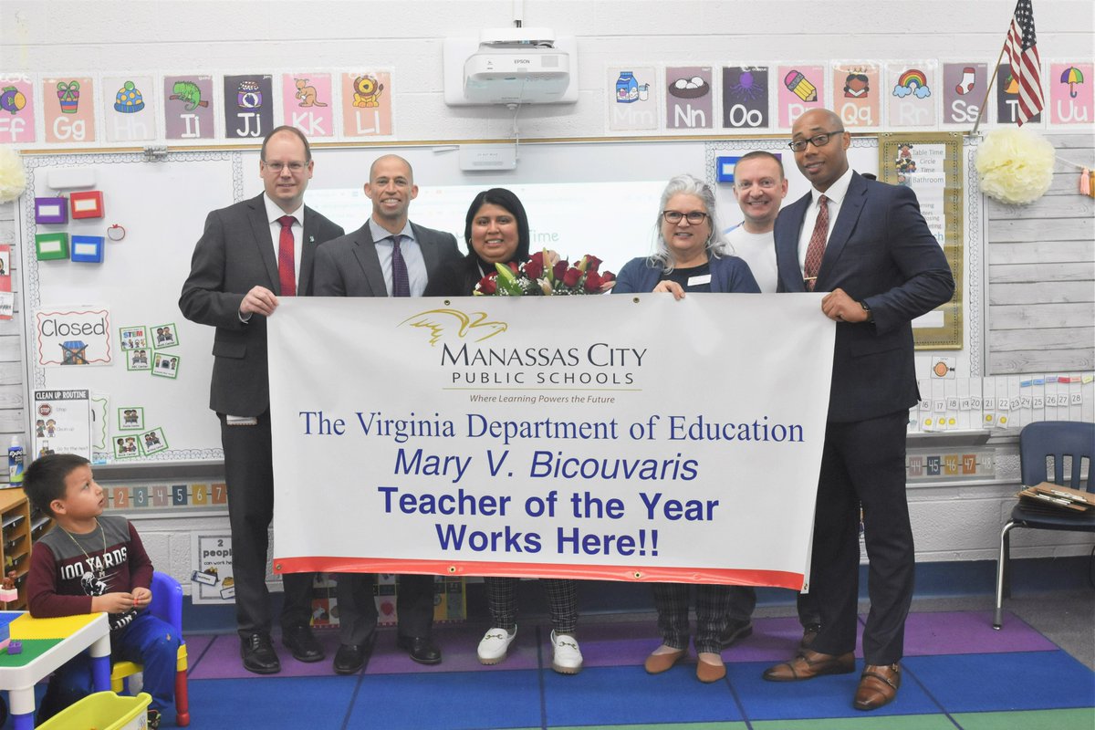 mymcpsva's tweet photo. Congrats to Diana Reyes Prudencio of @JDES_MCPS   on being named the division's Mary V. Bicourvaris Teacher of the Year! The @MymcpsvaPreK teacher attended MCPS and now teaches at her former school. 
Read more @ https://t.co/PaP3UpmBMQ.
#DeanDreamTeam https://t.co/jph1OmBBwb