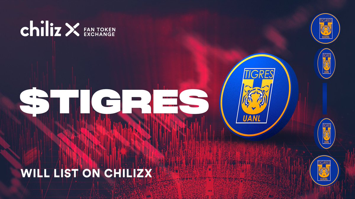 📢 We are happy to announce that next Thursday we will list the @TigresOficial $TIGRES Fan Token on Chiliz𝐗 🗓 Thursday, December 8th ⏰ 14:00 PM CET More info 👉 bit.ly/TIGRESListing $TIGRES ⚡ $CHZ