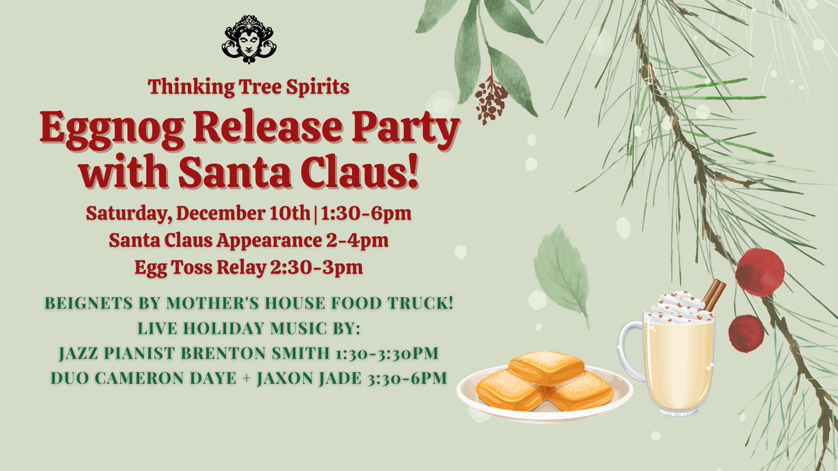 Join us for our Eggnog Release Party with Santa! #eugeneoregon #happyholidays #whiteaker #lanecounty