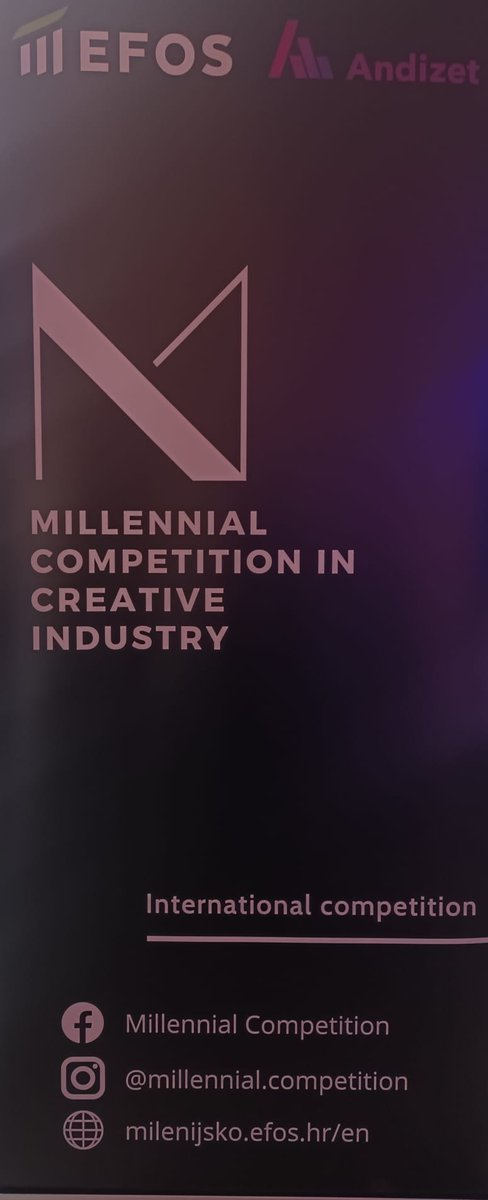 sanja_ps's tweet photo. Sudjelovanje na 4️⃣ #MilenijskoNatjecanje #kreativnaIndustrija na @EFOsijek
#ekonomskifakultetosijek @InstitutAndizet #glagoljica #PSE #MillennialCompetition in #CreativeIndustry https://t.co/kpRtUdfXFp