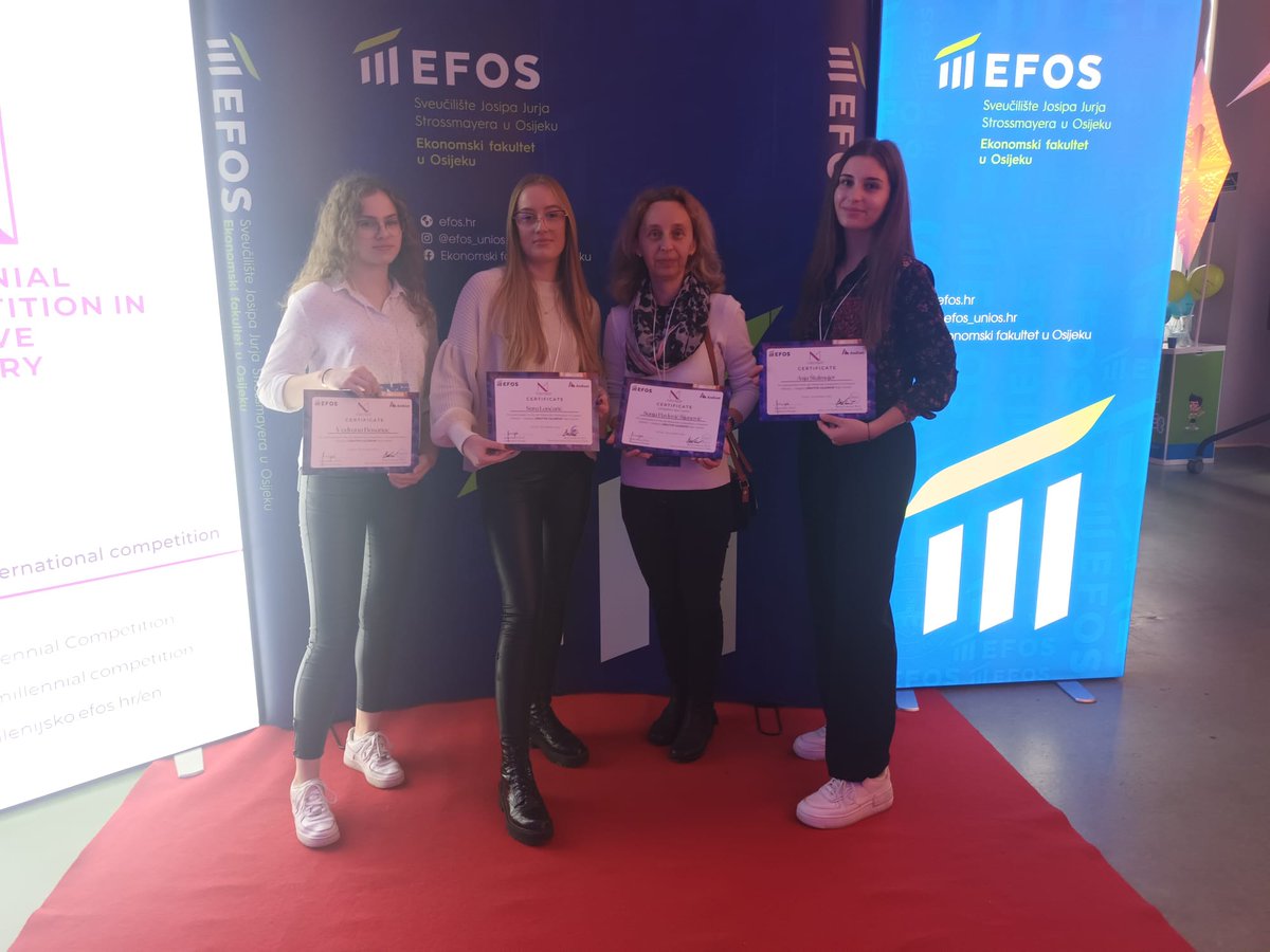 sanja_ps's tweet photo. Sudjelovanje na 4️⃣ #MilenijskoNatjecanje #kreativnaIndustrija na @EFOsijek
#ekonomskifakultetosijek @InstitutAndizet #glagoljica #PSE #MillennialCompetition in #CreativeIndustry https://t.co/kpRtUdfXFp