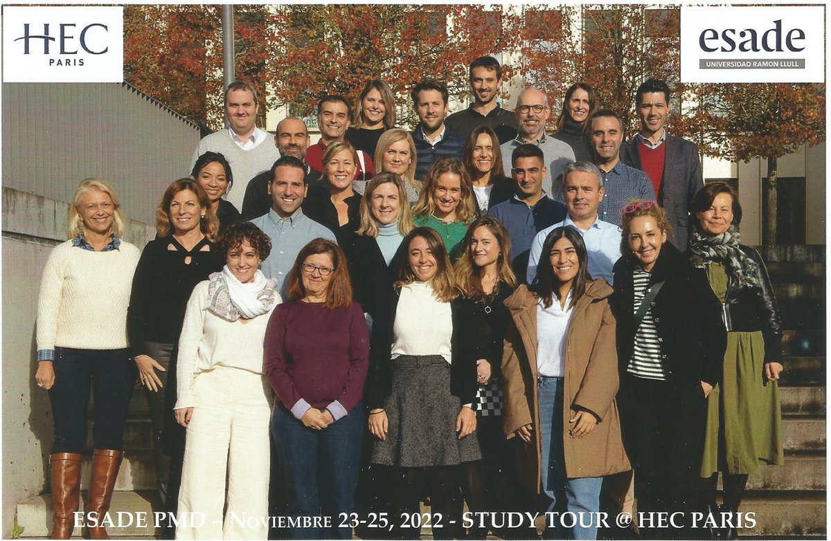 EsadeExecEd's tweet photo. 🚀The #EsadePMD traveled to Paris! The participants of the Program for Management Development took part in 4 days of training at @HECParisExecEd, which seeks to leverage their potential and provide them the necessary resources to face future challenges.🌍 https://t.co/cHufg1myXH