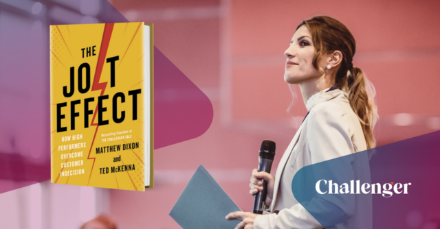 Give your sales team the JOLT they need. Book a JOLT Effect keynote session from Challenger for your 2023 Sales Kickoff.  

 Sellers will learn to uncover the reasons for indecision, apply new approaches to unblock deals, and improve conversion rates. hubs.li/Q01tM55w0