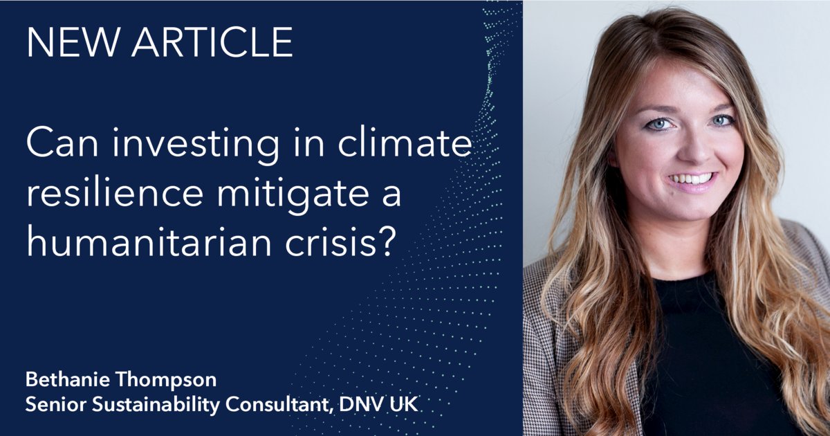 Can investing in climate resilience mitigate a humanitarian crisis? Senior Consultant, Bethanie Thompson, discusses the looming humanitarian crisis in the food supply chain as a result of climate change and the role of TCFD
dnv.social/TCFDandHumanit…
#TCFD #ESG #sustainability