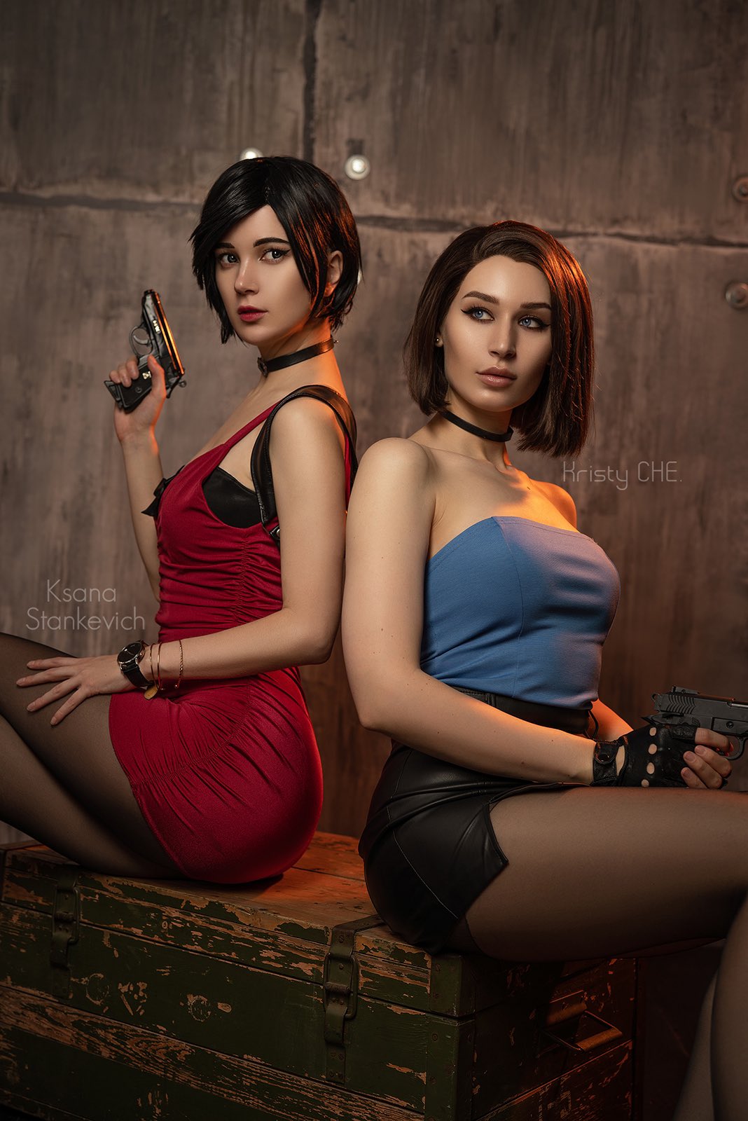 💜 Kristy CHE. 💜 on X: Jill or Ada? Both! You will be completely safe  from zombies with these two ladies. Finally we did a photo shoot together!  Ada by @KsanaStankevich ❤️ #