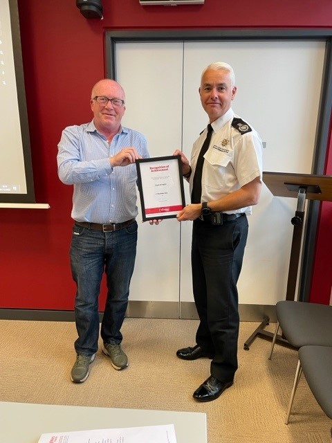 Earlier today, Chief Fire Officer Stuart Errington was presented a certificate from the Firefighters Charity as a thank you for all the work he has done for the charity! 👏🧑‍🚒

Well done @CFO_CDDFRS 😁👍

<a href="/firefighters999/">Fire Fighters Charity</a>