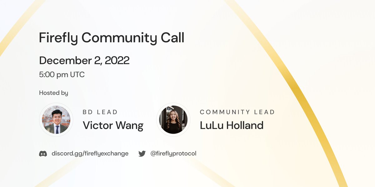 bluefinapp's tweet photo. Firefly is excited to host a community call on Friday 12/2! Join us on Discord and RSVP here: https://t.co/VvPM78oUdd https://t.co/musVVjxiUw