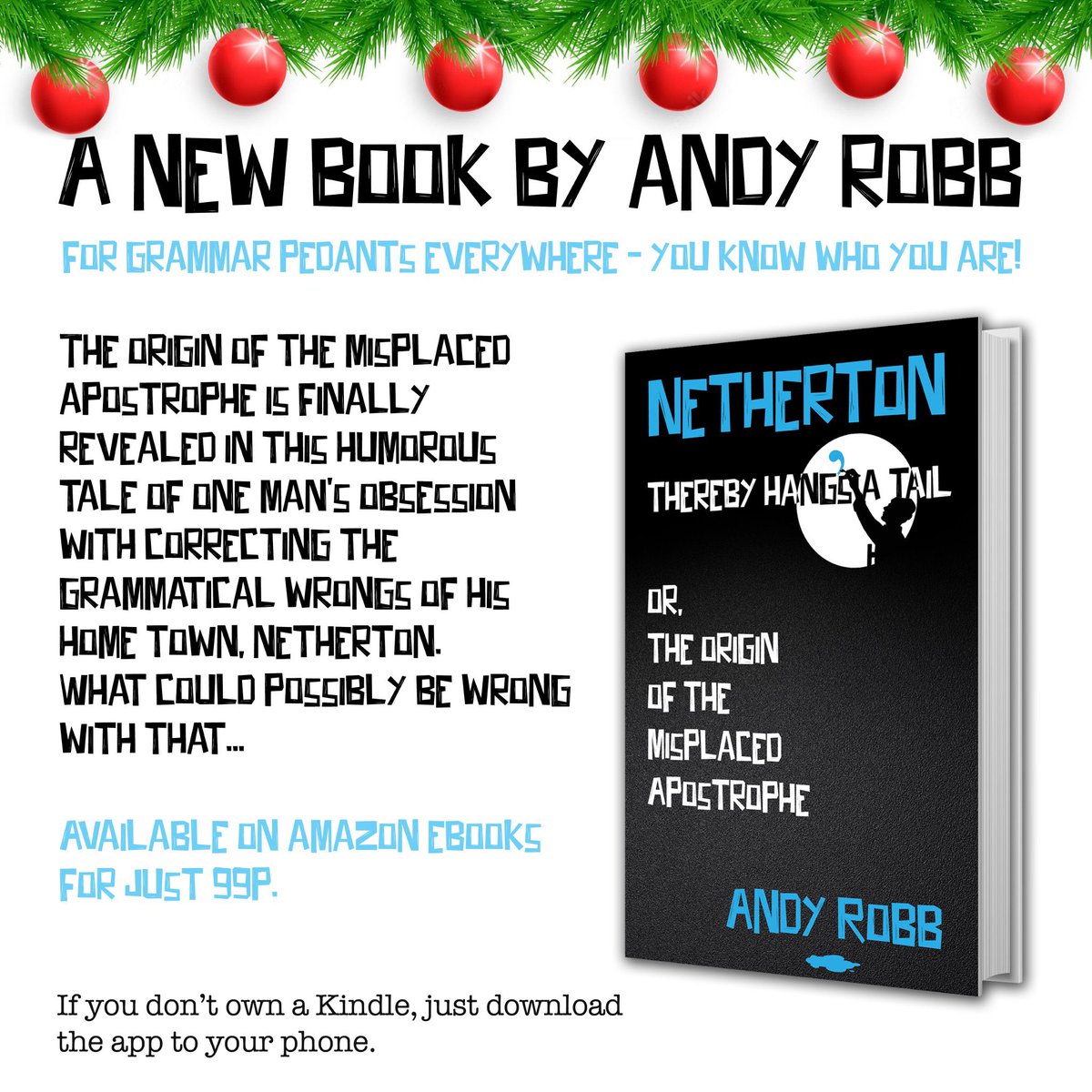 imposterophe's tweet image. A festive indulgence for grammar pedants. Not sure? Why not try before you buy via this handy link and have a taste of what's inside: amzn.to/3H0GT4W #grammar #apostrophe #EnglishLanguage @AndyKRobb