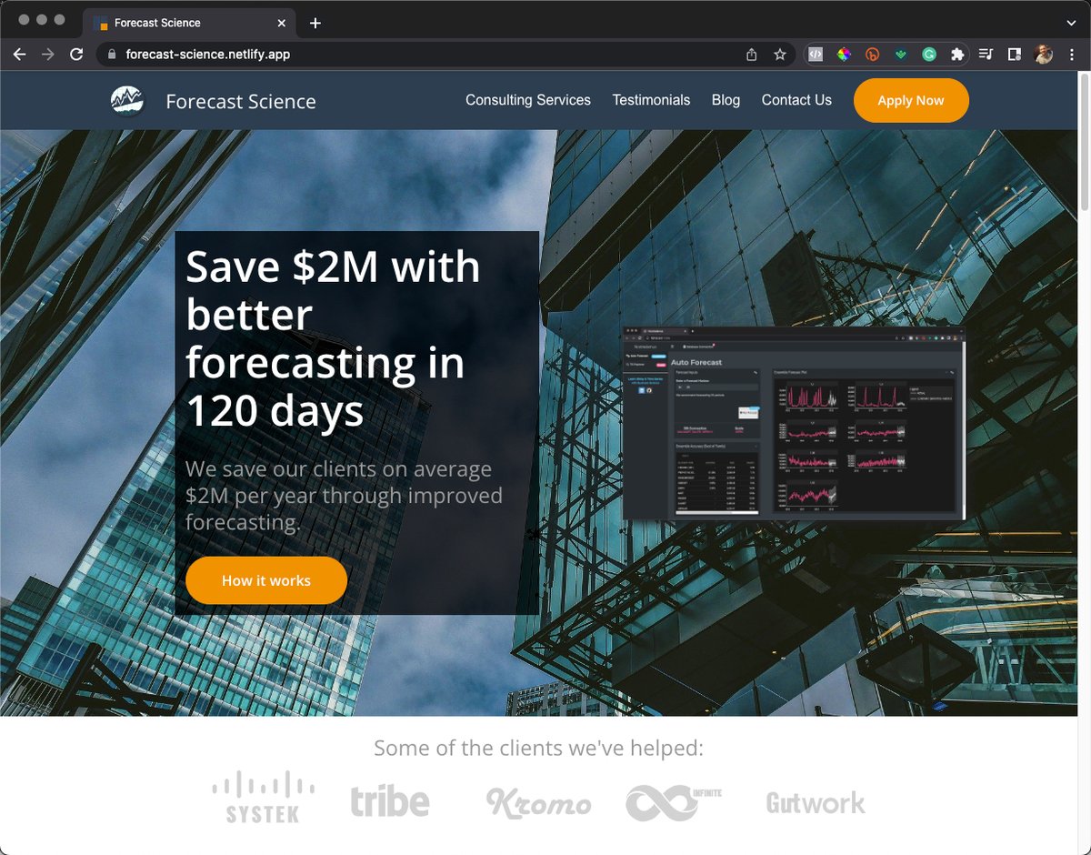 What do you think of the website for my new forecasting company, Forecast Science?

👉 Website Here:...